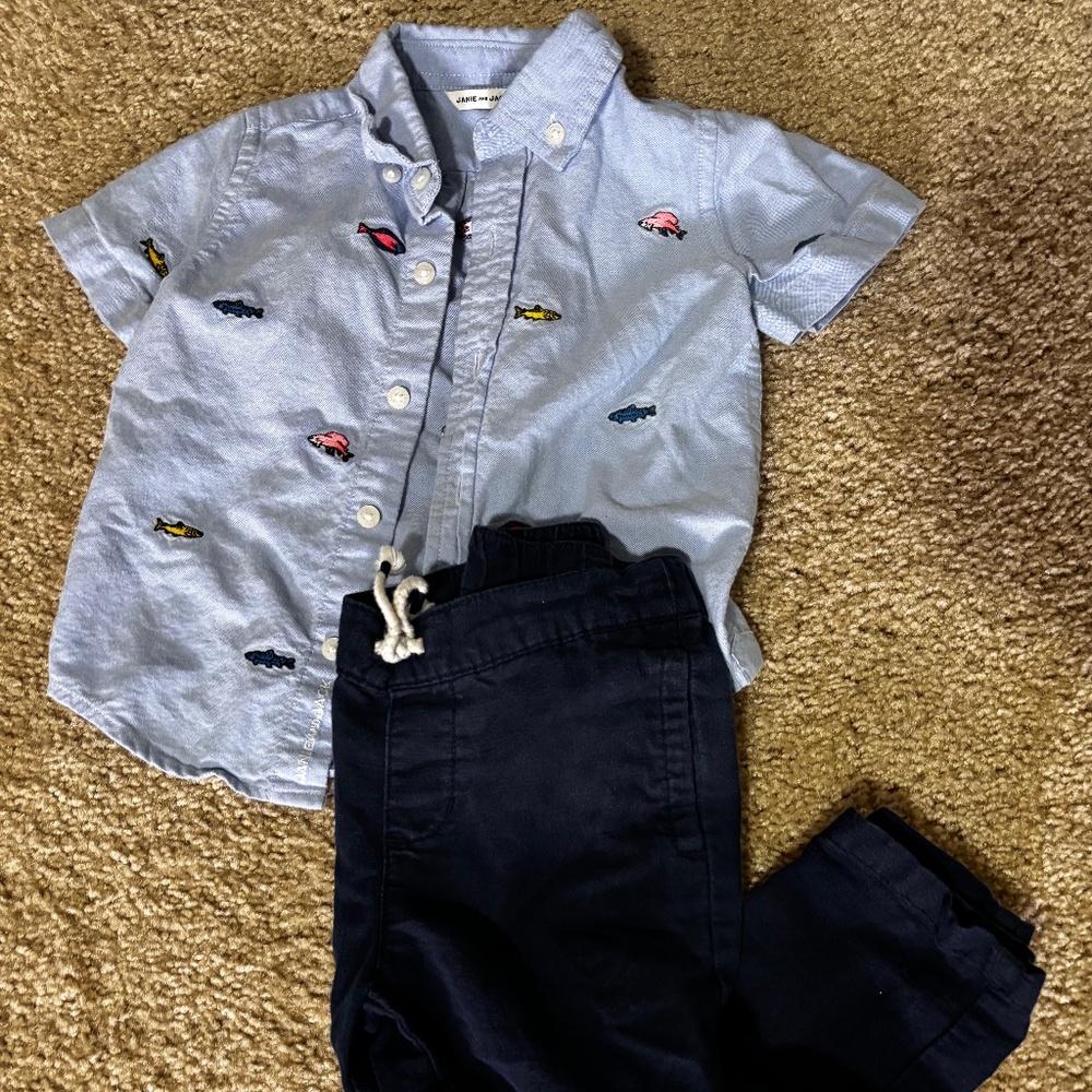 Boys Janie and Jack nautical outfit